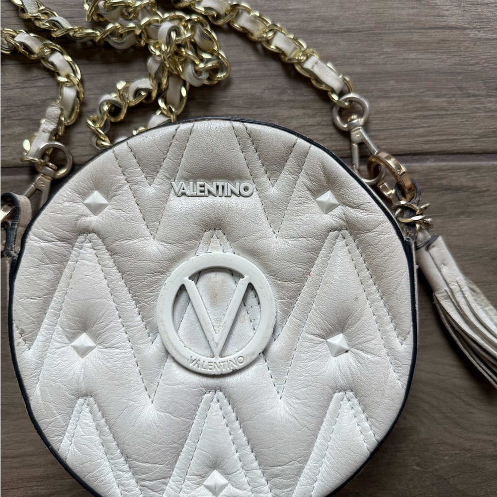 Valentino White Quilted Women's Bag